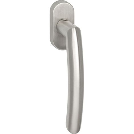 MARCHESI Fenstergriff Arc mit Rosette, VK 7 x 35 mm, Edelstahl matt (1/5)