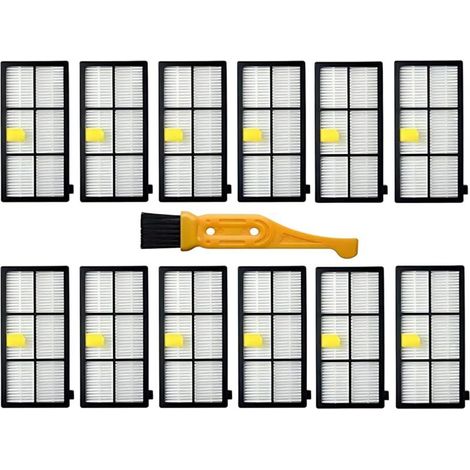 Confezione da 12 filtri HEPA per robot aspirapolvere iRobot Roomba serie 800 900 860 870 880 960 980 -Crezuo