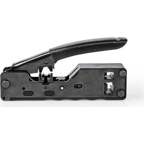 Nedis CCGG89505BK Alicates para crimpar negros de acero duradero