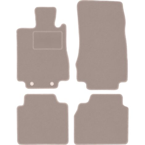 Beige Veloursmatten für: Mercedes S W220 lang (1998-2005)