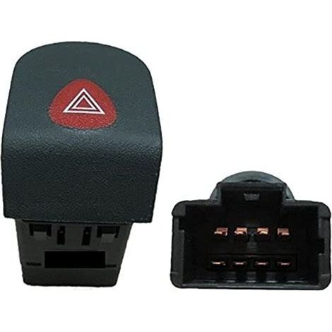 Pulsante luce di emergenza nero compatibile con 7700308821 @Pro-Plip
