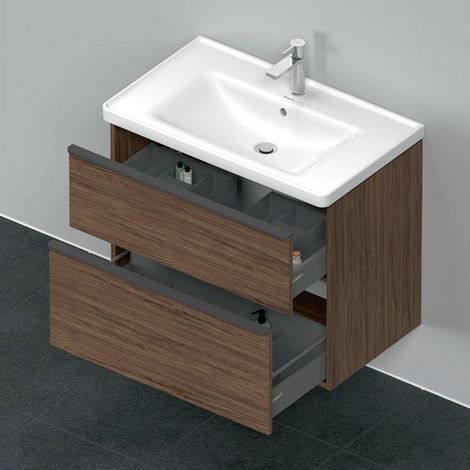 D-Neo WTU wandhängend, 1 SK 1 Ausz.625x784x452mm, Nussbaum Dunkel (1/5)