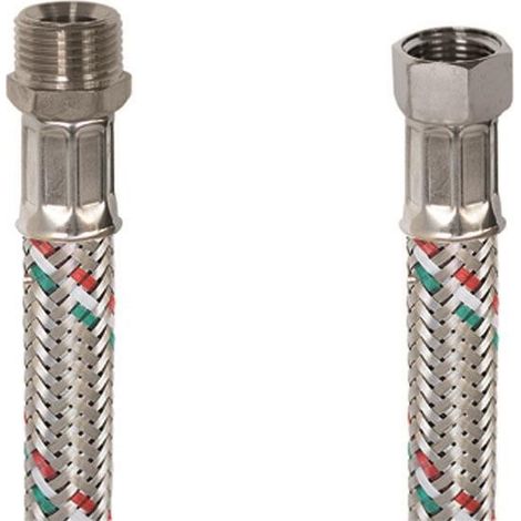 IDROBLOCK Tubo Flessibile Inox Femmina Femmina Inox 1/2" 150 Cm