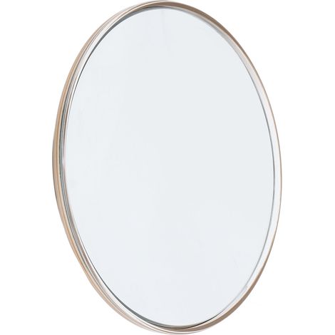 Miroir grossissant 30X rond 15cm avec 3 ventouses, voyage, doré (1/5)
