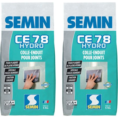 Enduit pour Joint Semin CE 78 Hydro - Poudre - Sac de 5 kg (lot de 2)