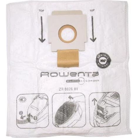 Sacs aspirateur zr002601 par 5 pour Aspirateur Rowenta (1/2)