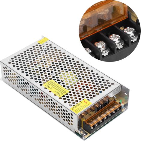 Adaptateur secteur à découpage DC12V en alliage d'aluminium pour barre lumineuse LED, imprimante 3D (S-200-12 (12 V 16,7 A 200 W) AC110/220 V ±15 %) (1/5)