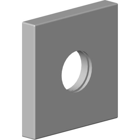 DORNBRACHT Rosette PIÈCES DE RECHANGE 092798003 60 x 60 x 9 x D. 24 mm Chrome, 092798003-00