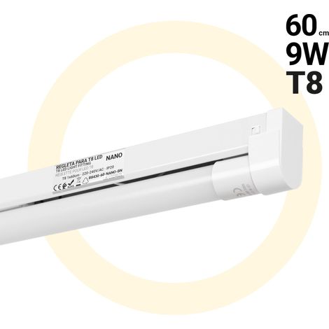 Barcelona Led – Tube LED T8 9W 60cm – Blanc neutre 4000K – Éclairage 800 lumens – Installation facile avec douille G13
