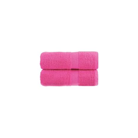 Hochwertige Badetücher, 2er-Set, rosa, 30 x 30 cm, 600 g/m² - Crezuo
