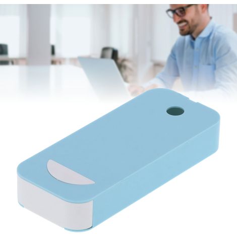 Aufbewahrungsbox für unter den Schreibtisch, Büro-Organizer mit verdecktem Griff, blaues ABS, Modell: Verdeckte Schreibtisch-Aufbewahrungsbox, Größe: 22 x 9,2 x 3,6 cm (1/5)