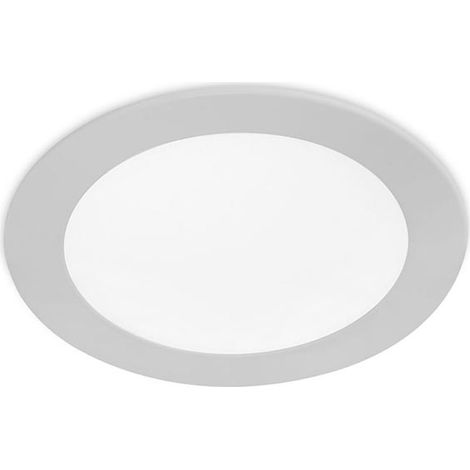 Easy round downlight redondo con luz led en color blanco frío 6000k Ø 120mm en color gris