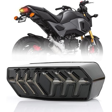 Feu arrière intégré avec clignotants LED pour moto, Compatible avec Grom 2014-2022 MSX125 CB650F CB650R CBR650F CTX700N (1/5)