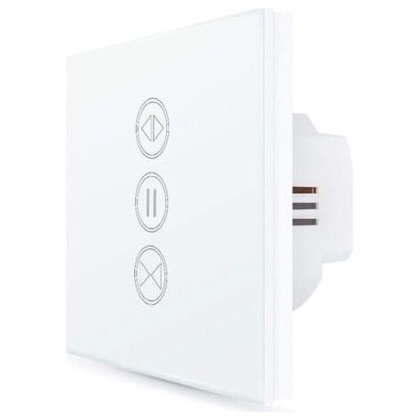 Interrupteur Volet Roulant Connecté, Ouverture Réglable, Commutateur Stores Rideau WiFi, Compatible avec Alexa Google Home pour Commande Vocale, Minuterie Intelligent Moteur Mural (1/4)