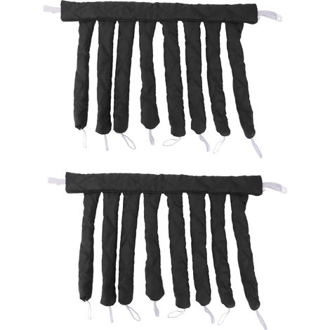 Lot de 2 bigoudis sans chaleur pour cheveux, pour femmes et filles, outil de coiffure à domicile avec bandeau. (1/5)
