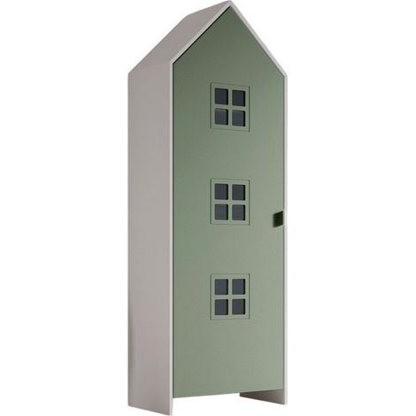 Armoire Enfant Maison "Casami Bruges" 171cm Vert