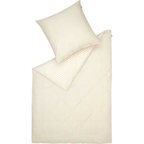 SCHÖNER WOHNEN Biancheria da letto reversibile HERITAGE - 1 pezzo 135x200 cm, grigio