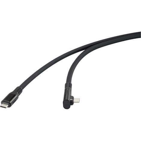 Renkforce USB-C® Kabel  USB4® USB-C® Stecker 1.00 m Schwarz 8K UHD, magnetischer Stecker RF-6438138 (1/5)