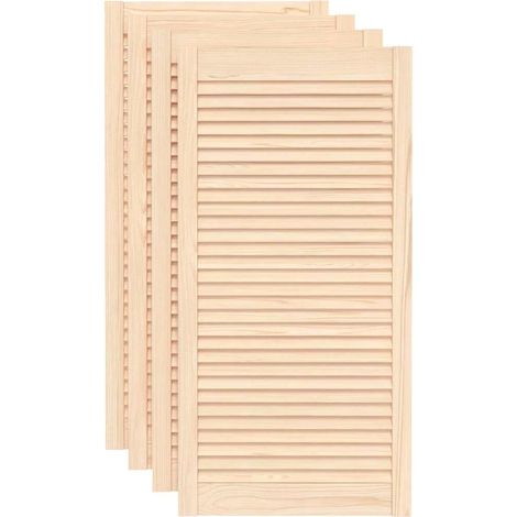 vidaXL Ante con Design a Lamelle 4 pz 99,3x49,4 cm in Legno di Pino