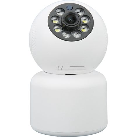 Caméra intérieure intelligente 5G HD pour bébé et animaux domestiques, audio bidirectionnel sans fil, vision nocturne infrarouge, PTZ et détection de mouvement pour la maison (prise britannique). (1/5)