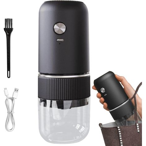 Moulin à café, machine à café expresso portable, machine à café légère, machine à café de voyage avec broyeur, machine à café rechargeable, cafetière de camping, moulin à café compact