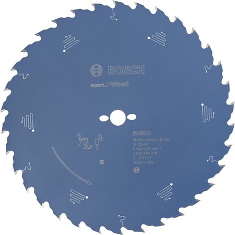 BOSCH 2608644078 LAME DE SCIE CIRCULAIRE EXPERT FOR WOOD 450 X 30 X 4,5 MM 34 (1/4)
