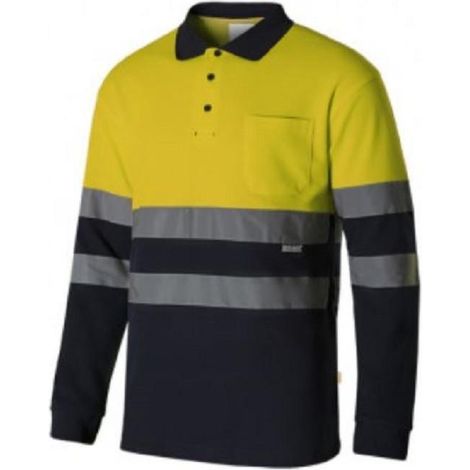 POLO ALTA VISIBILIDAD BICOLOR 55% ALGODON VARIOS COLORES TALLA S-XXL