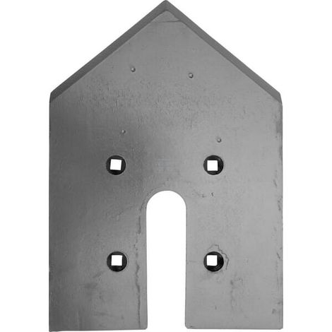 Punta de cultivador 350 x 240 x 12 mm plana 4 orificios'v谩lida para Lemken de gopart GOPART 3374351GP