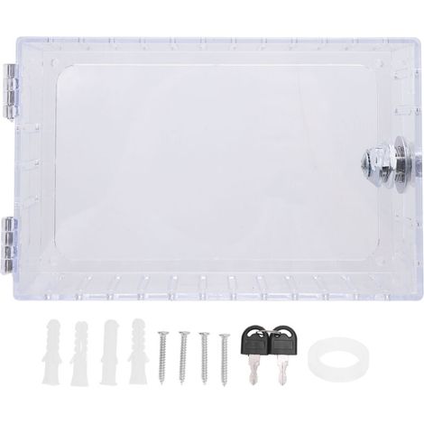 Boîte de verrouillage de Thermostat transparente avec clé, maintien précis de la température, protection universelle haute Visibilité. (1/5)
