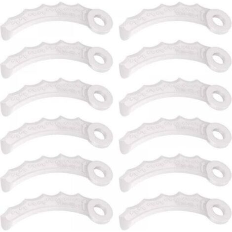 Lame en plastique 12 pièces, compatible avec Makita 198383-1 et 198426-9, Makita DUR189RF, UR100DZ, DUR191LZX3, DUR181Z, DUR192LZ, DUR368AZ, DUR369AZ, DUR190UZX3, UR3000 tondeuse