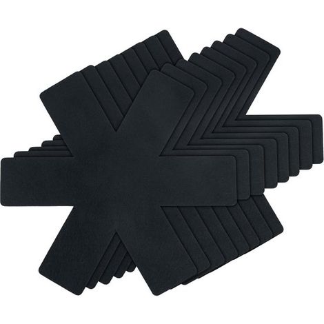 Lot de 8 dessous de plat non tissés, 30 x 30 x 0,2 cm, pour poêles antiadhésives et ustensiles de cuisine empilables. Ces dessous de plat isothermes protègent et isolent la chaleur. (1/5)