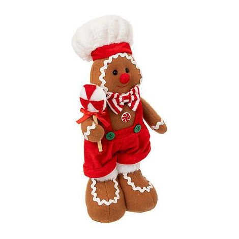 Lebkuchenmann Figur 36cm braun AUS POLYESTER
