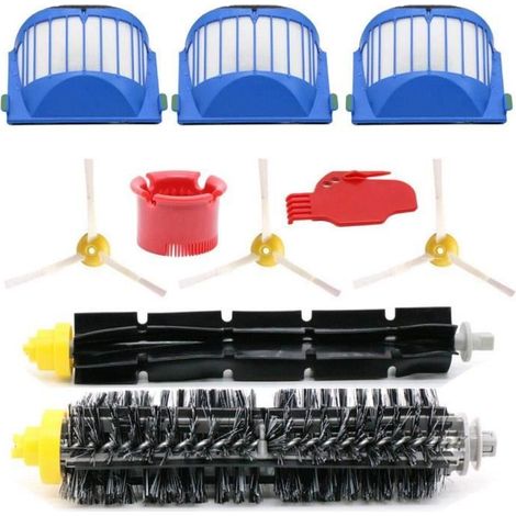 Kit D\'Accessoires de Remplacement 10 PièCes pour IRobot Roomba Aspirateur 600 Series 690 680 660 651 650 & 500 Series (1/4)