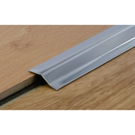 Dinac – Barre de seuil adhésive 2700mm 8809 – Finition inox brillant – Fixation rapide sur carrelage et parquet – Pour transitions esthétiques
