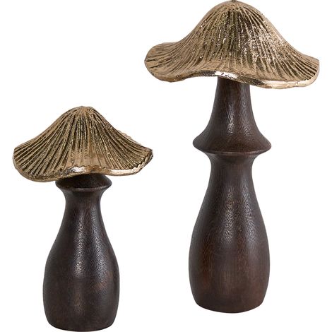 Conjunto de 2 figuras decorativas adorno setas para estantería negro/dorado Dubljani