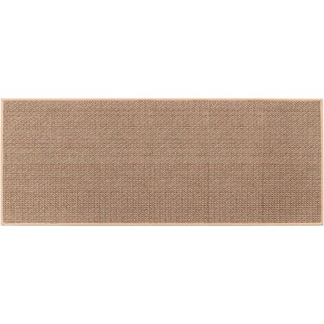 Shmshng – Tapis de cuisine antidérapant en caoutchouc – Lavable – Couleur jute – Épaisseur 10mm – 44x120cm – Confort optimal pour usage quotidien (1/5)