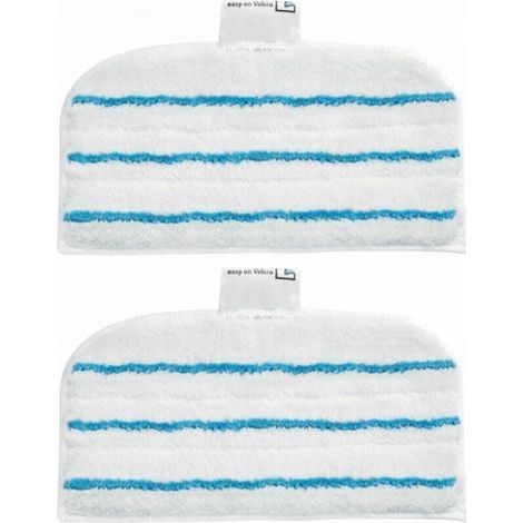 2 Patins En Microfibre FSMP20-XJ Rectangulaires Pour Balai Vapeur - Technologie EasyGlide (1/5)