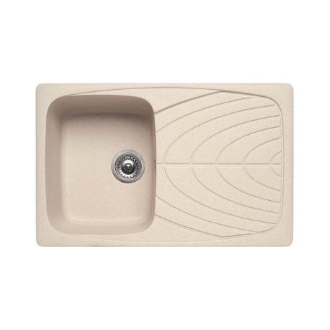 Lavello Elleci Incasso 1 vasca 79x50 Master 300 Granitek Grigio Pietra LGM30055 (1/3)