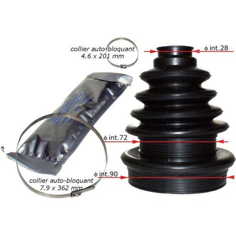 KIT SOUFFLET DE CARDAN UNIVERSEL POUR UTILITAIRE ET 4X4