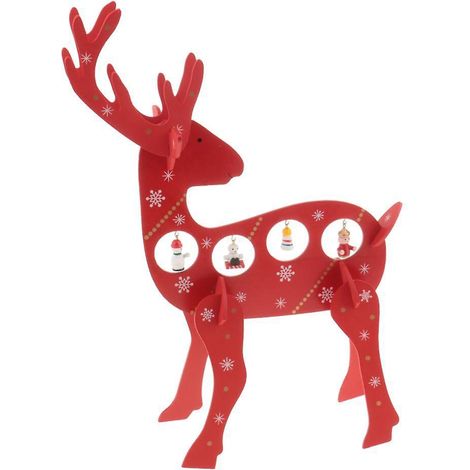 Weihnachts-Tischdekoration mit Elch- und Hirschmotiven, Wohnzimmer-Partydekoration, Geschenke (1/5)