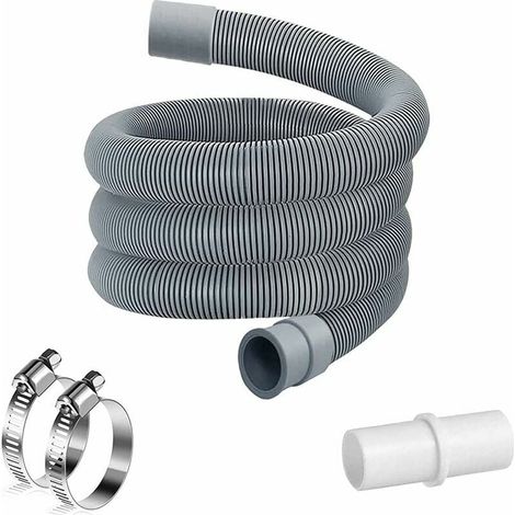 2M Rallonge Tuyau eau Machine a Laver, Rallonge Tuyau Lave Vaisselle, Tuyau de Machine à Laver, Kit d'Extension Flexible de Vidang (1/3)