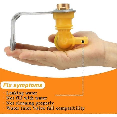 Électrovanne d'arrivée d'eau pour lave-vaisselle WD15X10014 WD15X10011 (remplace WD15X10011, EAP3654179, AP5-JXLGV) (1/5)