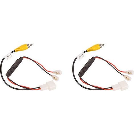 Lot de 2 connecteurs adaptateurs de faisceau de câblage à 4 broches pour caméra de recul de voiture, compatibles avec Toyota. (1/5)