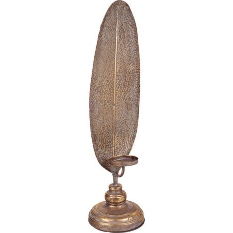 Candelabro de metal dorado 17.5x16.5x60