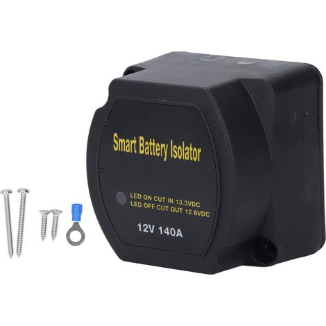 Relais de chargeur à double sectionneur de batterie DC12V 140 AMP avec déconnexion automatique intelligente pour camions (1/5)
