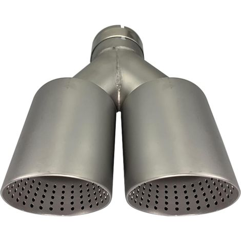 Embout d'échappement 63 mm Acier inoxydable et gel Avec trous Silencieux de fin de voiture Entrée de 2,5" - Sortie 3,5" (1/5)