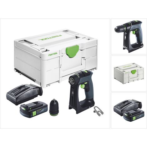 Trapano avvitatore a batteria Festool CXS 18 18 V 40 Nm brushless + 1x batteria ricaricabile 3,0 Ah + caricabatterie + systainer