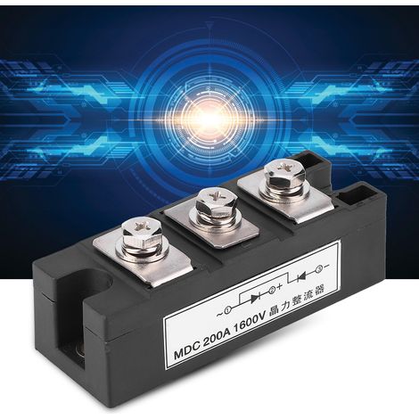 Module de pont redresseur MDC 200A 1600V, module de diodes de pont redresseur pour onduleur (1/5)