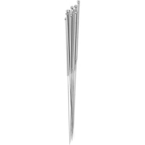 Kit de nettoyage de buses pour imprimante 3D, acier inoxydable argenté, ensemble de 0,2/0,25/0,3/0,35/0,4 mm