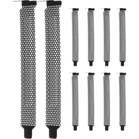 10 Pieces Shutter Plate for Graphics Card, Black Metal (1/5)